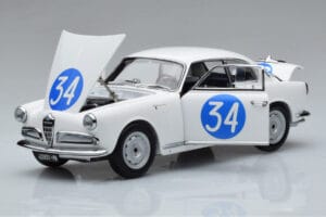 Alfa Romeo Giulietta SV #34 Targa Florio 1960 Kyosho 1:18 08957C Μέταλλο - εικόνα 2 από 9