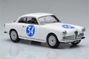 Alfa Romeo Giulietta SV #34 Targa Florio 1960 Kyosho 1:18 08957C Μέταλλο - εικόνα 5 από 9