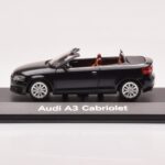 Audi A3 8P Καμπριολέ Μαύρο Minichamps 1:43