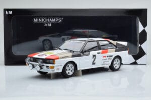Audi Quattro Audi Sport #1 H. Mikkola / A. Hertz Winners International Swedish Rally 1981 Minichamps 1:18 155811102 Μέταλλο - εικόνα 6 από 6