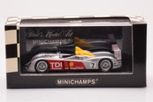 Audi R10 TDI LMP1 #7 R. Capello / T. Kristensen / A. McNish 24 Hours of Le Mans 2006 Minichamps 1:43 400061607 Μέταλλο - εικόνα 4 από 4