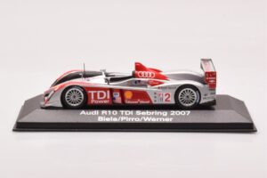 Audi R10 TDI LMP1 #2 F. Biela / E. Pirro / M. Werner 12 Hours of Sebring 2007 Minichamps 1:43