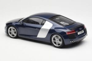 Audi R8 4.2 FSI V8 Μπλε Kyosho 1:18 09213BL Μέταλλο - εικόνα 7 από 8