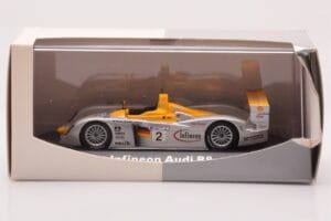 Audi R8 Infineon #2 Winner ALMS Petit Le Mans 2002 Minichamps 1:43 400021382 Μέταλλο - εικόνα 4 από 4