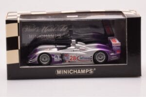 Audi R8 LMP900 #28 F. Biela / P. Kaffer / A. McNish 12 Hours of Sebring Winner 2004 Minichamps 1:43 4000412328 Μέταλλο - εικόνα 4 από 4