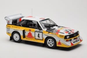 Audi Sport Quattro S1 E2 #4 S. Blomqvist / B. Cederberg Rally 1000 Lakes 1985 IXO 1:18 18RMC161A Μέταλλο - εικόνα 4 από 6