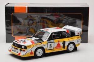 Audi Sport Quattro S1 E2 #6 H. Mikkola / A. Hertz Rally 1000 Lakes 1985 IXO 1:18 18RMC161B Μέταλλο - εικόνα 6 από 6