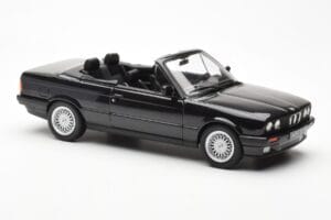BMW 325i E30 Καμπριολέ Μαύρο Μεταλλικό Norev 1:18 183211 Μέταλλο - εικόνα 4 από 6