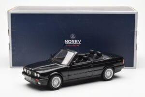 BMW 325i E30 Καμπριολέ Μαύρο Μεταλλικό Norev 1:18 183211 Μέταλλο - εικόνα 6 από 6