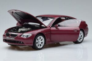 BMW 645Ci E63 Σκούρο Κόκκινο Kyosho 1:18 08701CR Μέταλλο - εικόνα 2 από 7
