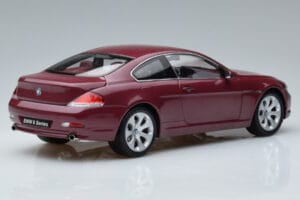 BMW 645Ci E63 Σκούρο Κόκκινο Kyosho 1:18 08701CR Μέταλλο - εικόνα 3 από 7