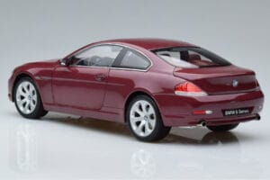 BMW 645Ci E63 Σκούρο Κόκκινο Kyosho 1:18 08701CR Μέταλλο - εικόνα 6 από 7