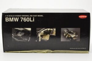 BMW 760Li E66 Μαύρο Kyosho 1:18 08572BK Μέταλλο - εικόνα 8 από 9