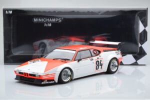 BMW M1 Equipe Dominique Lacaud #84 H. Stuck / Burger / D. Lacaud 24 Hours of Le Mans 1980 Minichamps 1:18 155802984 Μέταλλο - εικόνα 6 από 6