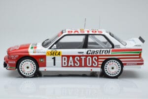 BMW M3 E30 Bastos #1 R. Ravaglia / E. Pirro / E. Van de Poele 24 Hours of Spa 1991 IXO 1:18 18RMC081A Μέταλλο - εικόνα 3 από 6