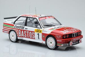BMW M3 E30 Bastos #1 R. Ravaglia / E. Pirro / E. Van de Poele 24 Hours of Spa 1991 IXO 1:18 18RMC081A Μέταλλο - εικόνα 4 από 6
