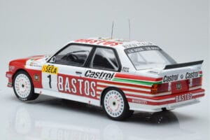 BMW M3 E30 Bastos #1 R. Ravaglia / E. Pirro / E. Van de Poele 24 Hours of Spa 1991 IXO 1:18 18RMC081A Μέταλλο - εικόνα 5 από 6