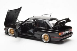 BMW M3 E30 Sport Evolution Μαύρο Custom Wheels AUTOart 1:18 70562 Μέταλλο - εικόνα 5 από 8