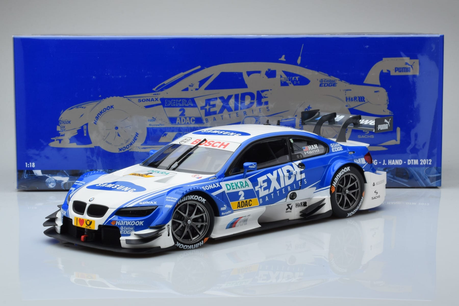 BMW M3 #2 BMW Team RMG A.J. Hand DTM 2012 Minichamps 1:18 100122202 Μέταλλο - εικόνα 8 από 8
