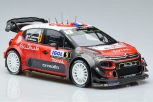 Citroen C3 WRC #9 S. Lefebvre / G. Moreau Tour de Corse 2017 Norev 1:18 181633 Μέταλλο - εικόνα 4 από 6