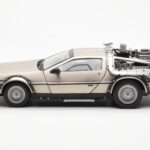 DeLorean DMC-12 Time Machine Back to the Future Ασημί Sun Star 1:18 - image 3 of 8
