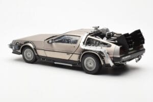 DeLorean DMC-12 Time Machine Back to the Future Ασημί Sun Star 1:18 2711 Μέταλλο - εικόνα 4 από 8