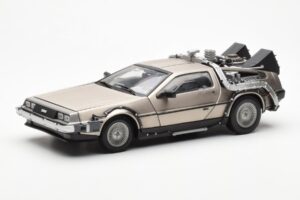 DeLorean DMC-12 Time Machine Back to the Future Ασημί Sun Star 1:18