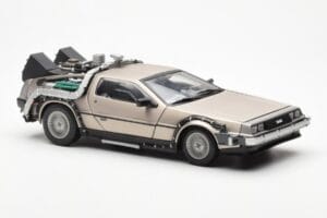 DeLorean DMC-12 Time Machine Back to the Future Ασημί Sun Star 1:18 2711 Μέταλλο - εικόνα 6 από 8
