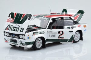 Fiat 131 Abarth Alitalia #2 W. Röhrl / C. Geistdörfer Rally Monte Carlo 1978 Kyosho 1:18 08376G Μέταλλο - εικόνα 2 από 10