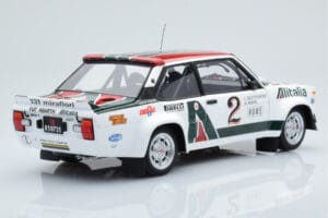 Fiat 131 Abarth Alitalia #2 W. Röhrl / C. Geistdörfer Rally Monte Carlo 1978 Kyosho 1:18 08376G Μέταλλο - εικόνα 3 από 10