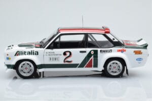 Fiat 131 Abarth Alitalia #2 W. Röhrl / C. Geistdörfer Rally Monte Carlo 1978 Kyosho 1:18 08376G Μέταλλο - εικόνα 4 από 10