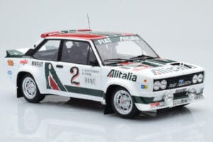 Fiat 131 Abarth Alitalia #2 W. Röhrl / C. Geistdörfer Rally Monte Carlo 1978 Kyosho 1:18 08376G Μέταλλο - εικόνα 6 από 10
