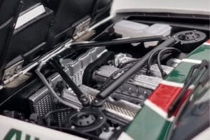 Fiat 131 Abarth Alitalia #2 W. Röhrl / C. Geistdörfer Rally Monte Carlo 1978 Kyosho 1:18 08376G Μέταλλο - εικόνα 9 από 10