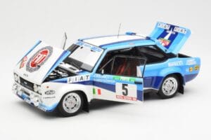 Fiat 131 Abarth #5 Team Fiat Works Rally Portugal 1980 Kyosho 1:18 08376A Μέταλλο - εικόνα 2 από 8