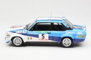Fiat 131 Abarth #5 Team Fiat Works Rally Portugal 1980 Kyosho 1:18 08376A Μέταλλο - εικόνα 4 από 8