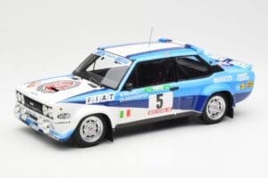 Fiat 131 Abarth #5 Team Fiat Works Rally Portugal 1980 Kyosho 1:18 08376A Μέταλλο