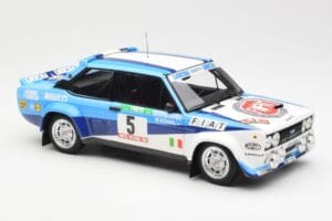 Fiat 131 Abarth #5 Team Fiat Works Rally Portugal 1980 Kyosho 1:18 08376A Μέταλλο - εικόνα 6 από 8