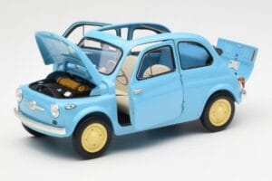 Fiat Nuova 500 Celeste Μπλε Kyosho 1:18 08966LB Μέταλλο - εικόνα 2 από 8