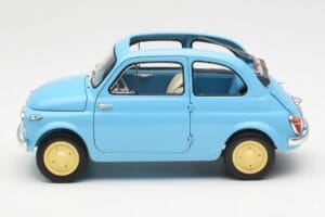 Fiat Nuova 500 Celeste Μπλε Kyosho 1:18 08966LB Μέταλλο - εικόνα 4 από 8