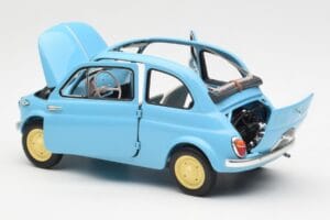 Fiat Nuova 500 Celeste Μπλε Kyosho 1:18 08966LB Μέταλλο - εικόνα 5 από 8
