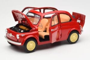 Fiat Nuova 500 Coral Κόκκινο Kyosho 1:18 08966R Μέταλλο - εικόνα 2 από 8