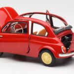 Fiat Nuova 500 Coral Κόκκινο Kyosho 1:18 08966R - image 5 of 8