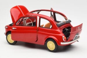 Fiat Nuova 500 Coral Κόκκινο Kyosho 1:18 08966R Μέταλλο - εικόνα 5 από 8