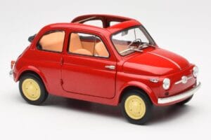 Fiat Nuova 500 Coral Κόκκινο Kyosho 1:18 08966R Μέταλλο - εικόνα 6 από 8