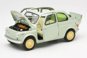 Fiat Nuova 500 Clear Πράσινο Kyosho 1:18 08966LG Μέταλλο - εικόνα 2 από 8