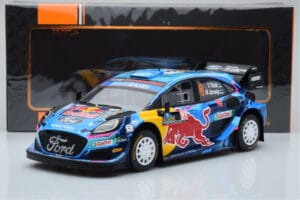 Ford Puma Rally1 WRC #8 O. Tanak / M. Jarveoja Winner Rally Sweden 2023 IXO 1:18 18RMC154A Μέταλλο - εικόνα 6 από 6