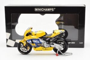 Honda RC211V Pramac Pons #3 M. Biaggi MotoGP 2003 Minichamps 1:12 122037103 Μέταλλο - εικόνα 4 από 4