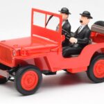 Jeep Willys Tintin 2 Φιγούρες UT Models 1:18