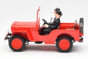 Jeep Willys Tintin 2 Φιγούρες UT Models 1:18 180150000 Μέταλλο - εικόνα 3 από 6