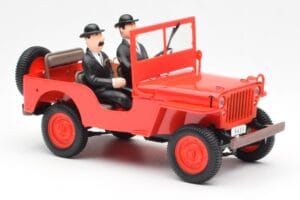 Jeep Willys Tintin 2 Φιγούρες UT Models 1:18 180150000 Μέταλλο - εικόνα 4 από 6